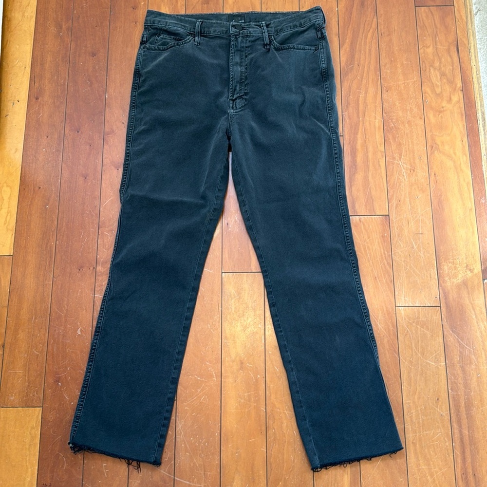 Mother Denim “Rascal” High Rise Ankle Fray